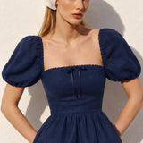 Robe femme bleu marine