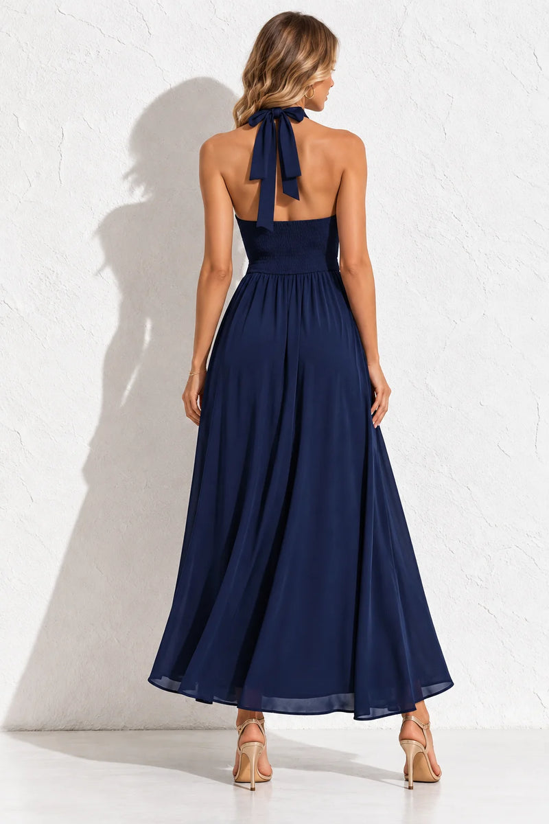 Robe femme bleu marine chic