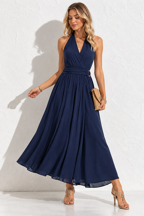 Robe femme bleu marine chic
