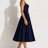Robe invitée mariage bleu marin