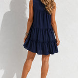 Robe trapèze bleu marine