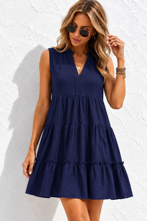 Robe trapèze bleu marine